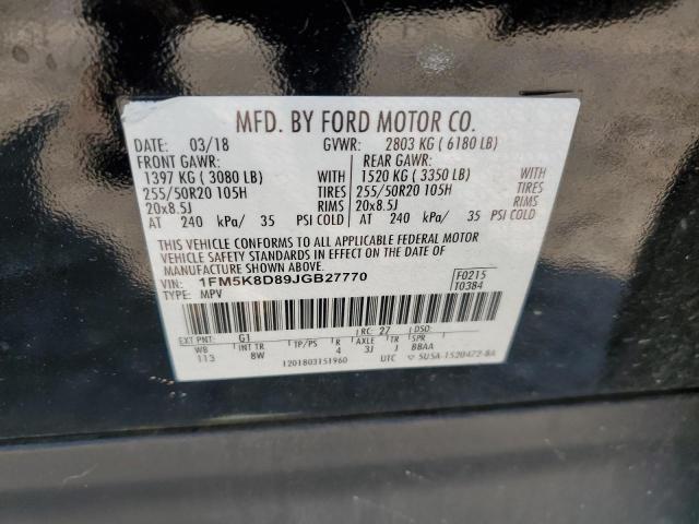 Photo 12 VIN: 1FM5K8D89JGB27770 - FORD EXPLORER X 