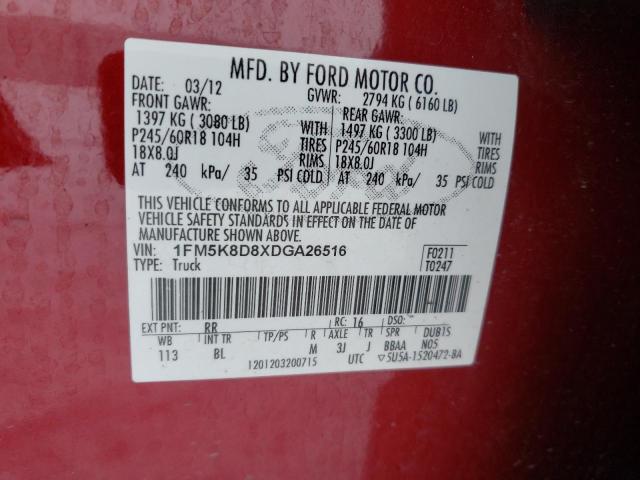 Photo 11 VIN: 1FM5K8D8XDGA26516 - FORD EXPLORER X 