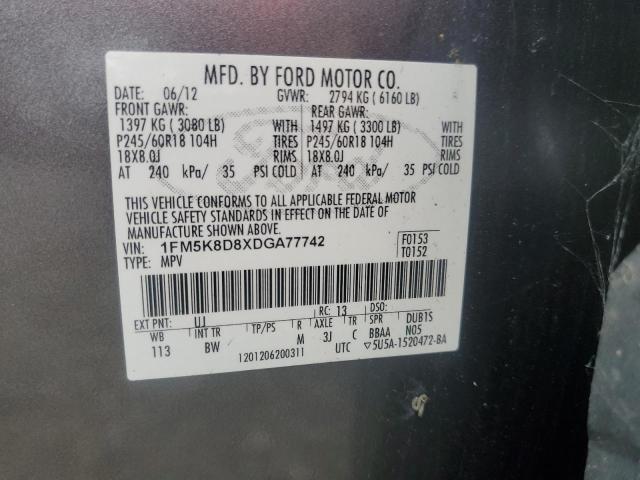 Photo 12 VIN: 1FM5K8D8XDGA77742 - FORD EXPLORER 