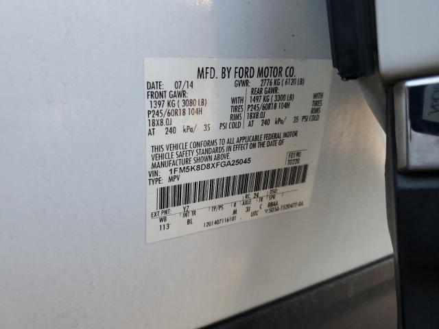 Photo 12 VIN: 1FM5K8D8XFGA25045 - FORD EXPLORER X 