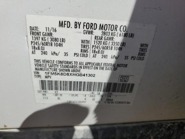 Photo 12 VIN: 1FM5K8D8XHGB41302 - FORD EXPLORER X 