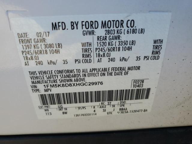 Photo 13 VIN: 1FM5K8D8XHGC29976 - FORD EXPLORER 