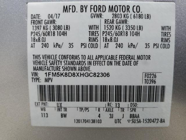 Photo 13 VIN: 1FM5K8D8XHGC82306 - FORD EXPLORER 