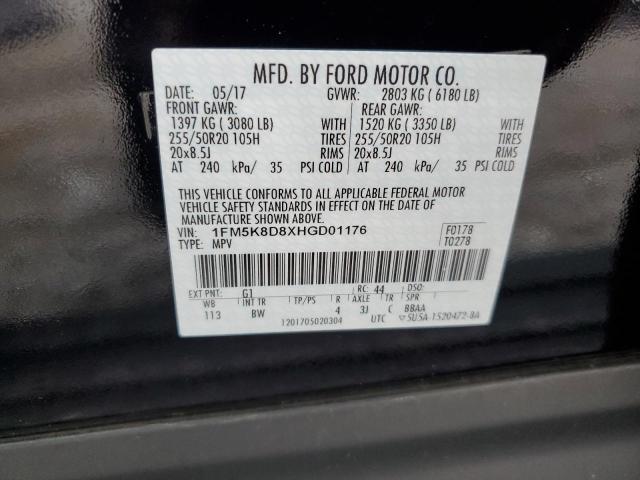 Photo 13 VIN: 1FM5K8D8XHGD01176 - FORD EXPLORER 