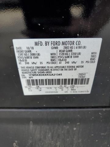 Photo 13 VIN: 1FM5K8D8XKGA21345 - FORD EXPLORER 