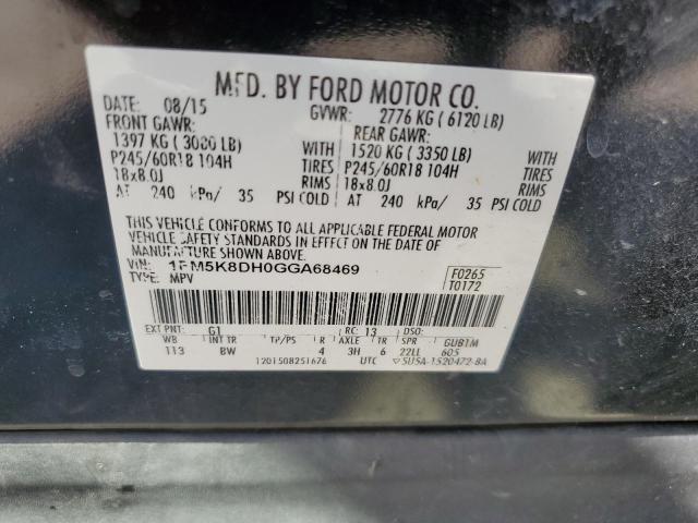 Photo 12 VIN: 1FM5K8DH0GGA68469 - FORD EXPLORER X 