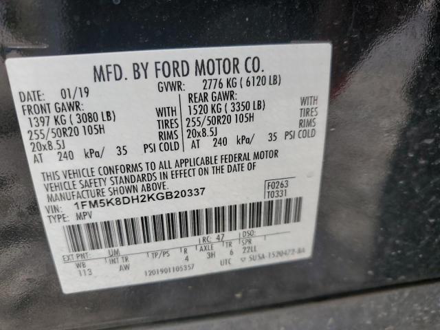 Photo 11 VIN: 1FM5K8DH2KGB20337 - FORD EXPLORER 