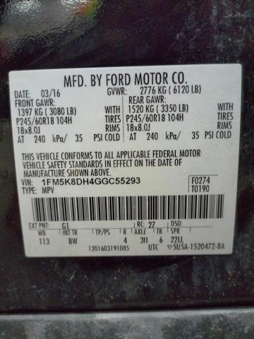 Photo 12 VIN: 1FM5K8DH4GGC55293 - FORD EXPLORER X 