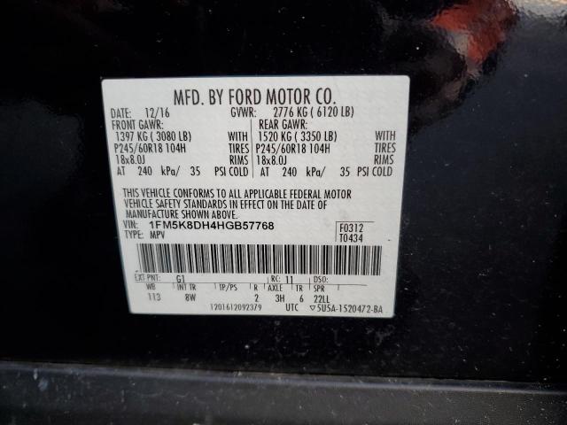 Photo 12 VIN: 1FM5K8DH4HGB57768 - FORD EXPLORER X 