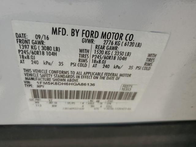 Photo 12 VIN: 1FM5K8DH6HGA86136 - FORD EXPLORER X 