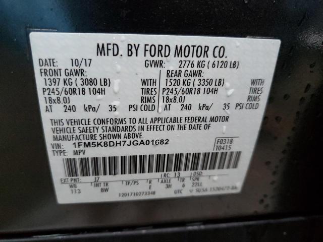 Photo 12 VIN: 1FM5K8DH7JGA01682 - FORD EXPLORER 