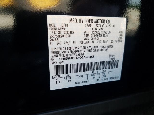 Photo 9 VIN: 1FM5K8DH9KGA48455 - FORD EXPLORER X 