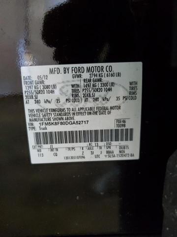 Photo 11 VIN: 1FM5K8F80DGA52717 - FORD EXPLORER 