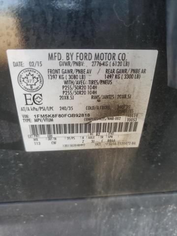 Photo 12 VIN: 1FM5K8F80FGB92818 - FORD EXPLORER L 