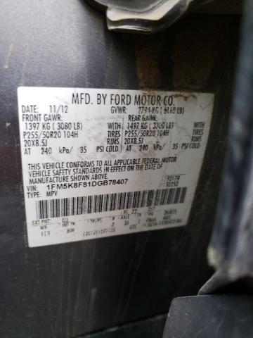 Photo 13 VIN: 1FM5K8F81DGB78407 - FORD EXPLORER 