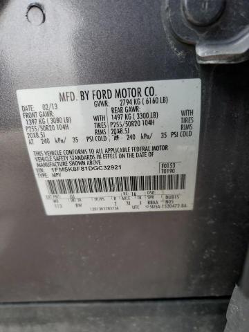 Photo 12 VIN: 1FM5K8F81DGC32921 - FORD EXPLORER 