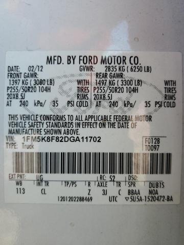 Photo 12 VIN: 1FM5K8F82DGA11702 - FORD EXPLORER 