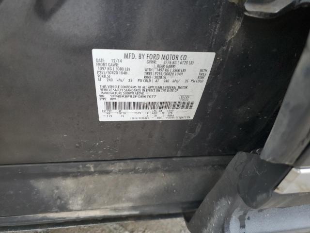 Photo 12 VIN: 1FM5K8F82FGB67077 - FORD EXPLORER L 