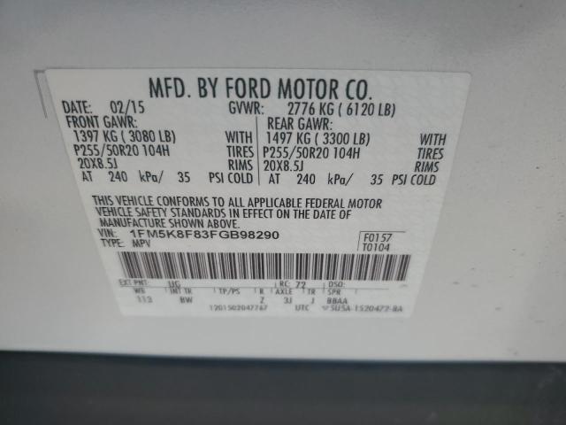 Photo 13 VIN: 1FM5K8F83FGB98290 - FORD EXPLORER L 