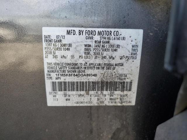 Photo 13 VIN: 1FM5K8F84DGA89348 - FORD EXPLORER L 