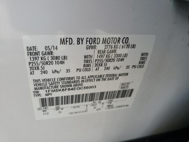 Photo 13 VIN: 1FM5K8F84EGC56003 - FORD EXPLORER L 