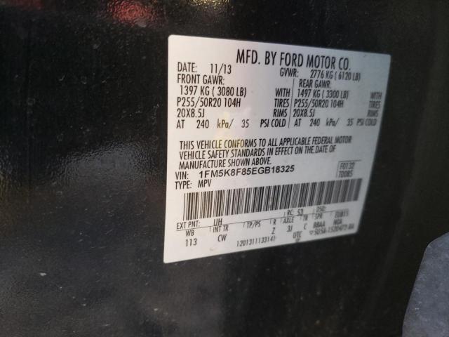 Photo 9 VIN: 1FM5K8F85EGB18325 - FORD EXPLORER L 