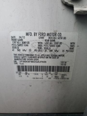 Photo 13 VIN: 1FM5K8F86DGA37655 - FORD EXPLORER 