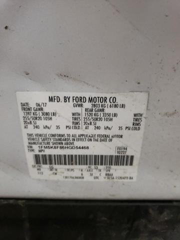 Photo 12 VIN: 1FM5K8F86HGD54468 - FORD EXPLORER L 