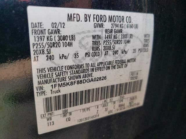 Photo 11 VIN: 1FM5K8F88DGA02826 - FORD EXPLORER 