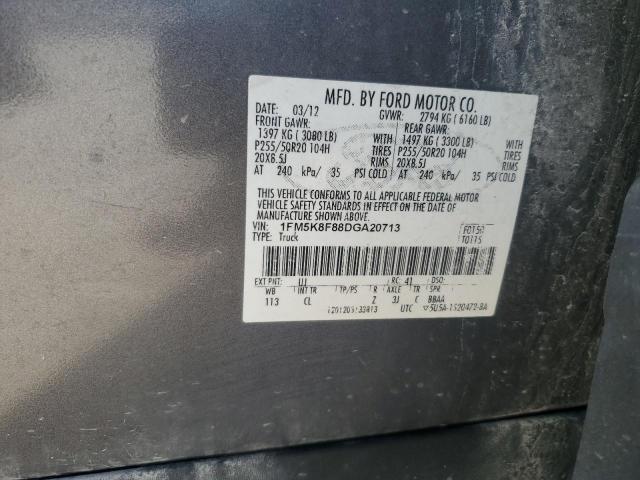 Photo 12 VIN: 1FM5K8F88DGA20713 - FORD EXPLORER L 