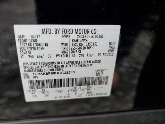 Photo 13 VIN: 1FM5K8F88HGC23543 - FORD EXPLORER 