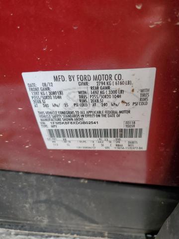 Photo 13 VIN: 1FM5K8F8XDGB02541 - FORD EXPLORER L 