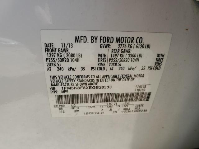 Photo 11 VIN: 1FM5K8F8XEGB28333 - FORD EXPLORER L 