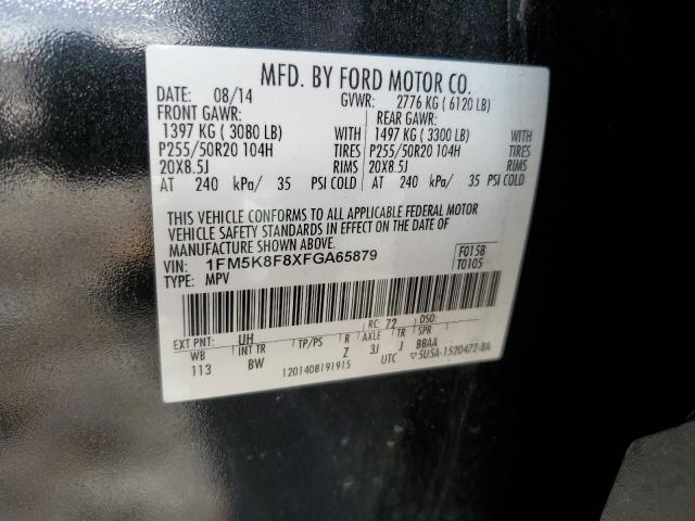 Photo 12 VIN: 1FM5K8F8XFGA65879 - FORD EXPLORER L 