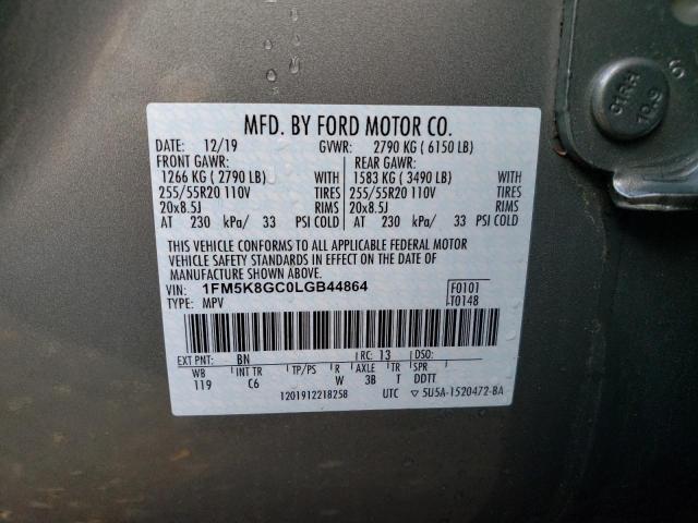 Photo 11 VIN: 1FM5K8GC0LGB44864 - FORD EXPLORER 