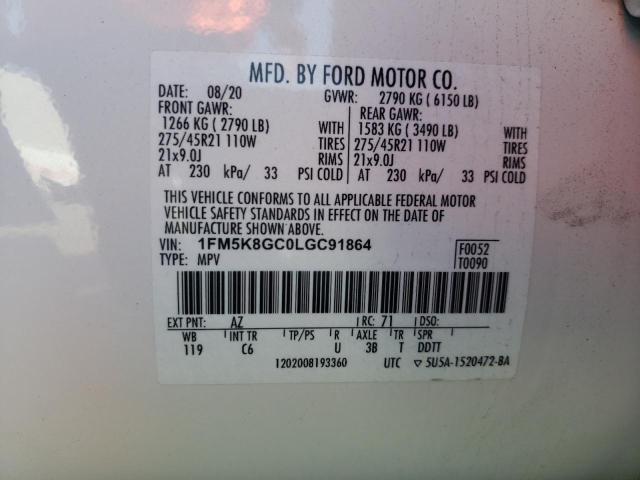 Photo 12 VIN: 1FM5K8GC0LGC91864 - FORD EXPLORER S 