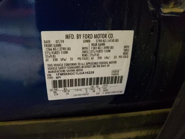 Photo 11 VIN: 1FM5K8GC1LGA16228 - FORD EXPLORER 