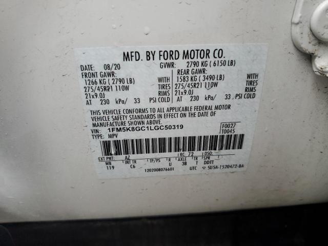 Photo 13 VIN: 1FM5K8GC1LGC50319 - FORD EXPLORER 