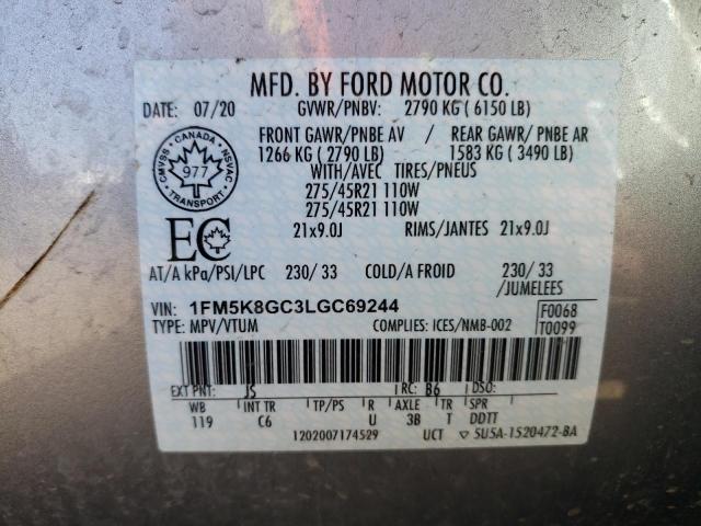 Photo 13 VIN: 1FM5K8GC3LGC69244 - FORD EXPLORER S 