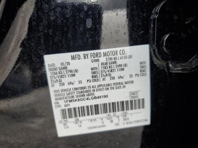 Photo 12 VIN: 1FM5K8GC4LGB48190 - FORD EXPLORER 