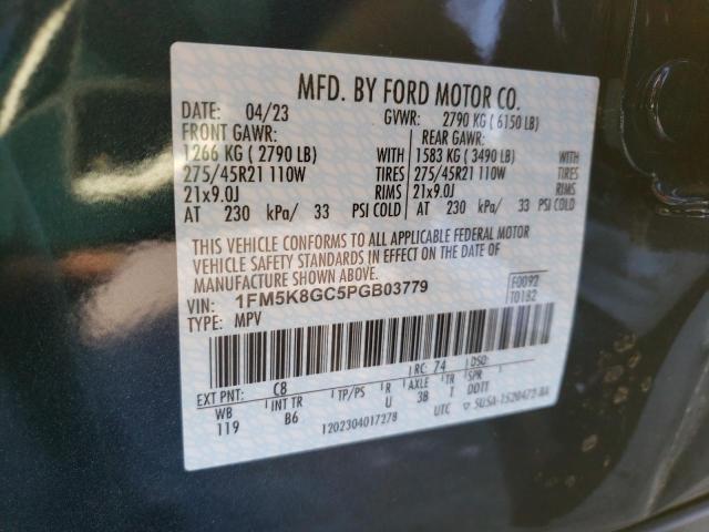 Photo 11 VIN: 1FM5K8GC5PGB03779 - FORD EXPLORER 