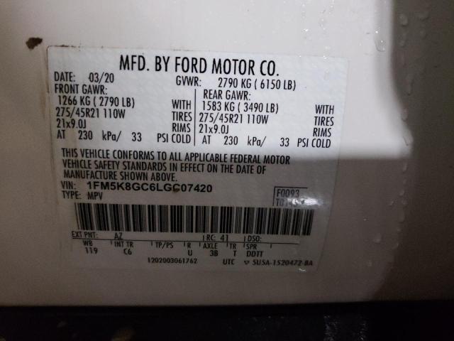 Photo 13 VIN: 1FM5K8GC6LGC07420 - FORD EXPLORER S 