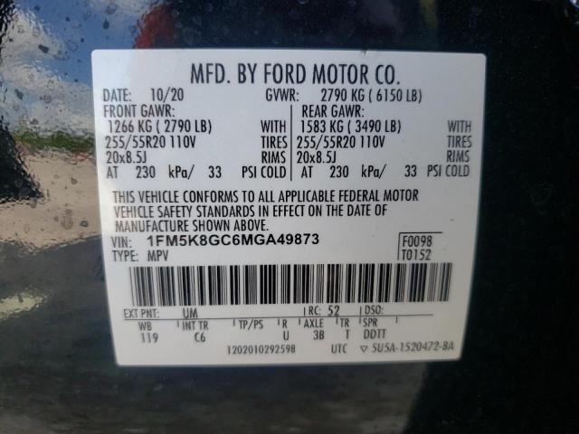 Photo 9 VIN: 1FM5K8GC6MGA49873 - FORD EXPLORER S 