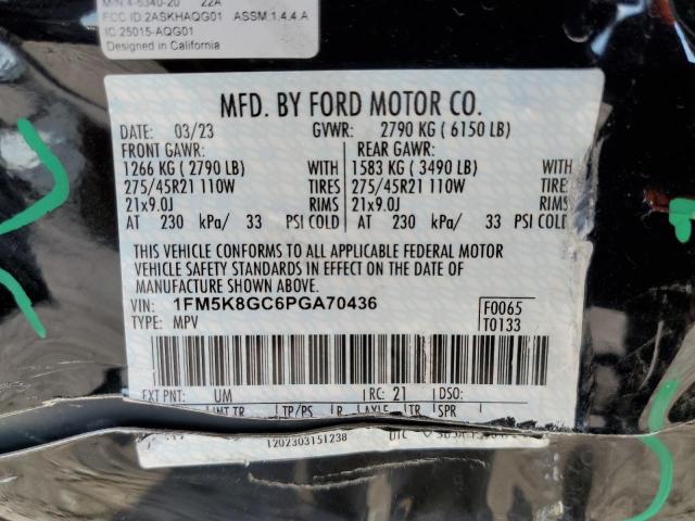 Photo 12 VIN: 1FM5K8GC6PGA70436 - FORD EXPLORER S 