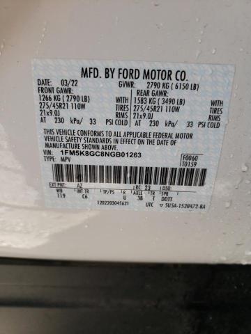 Photo 13 VIN: 1FM5K8GC8NGB01263 - FORD EXPLORER S 