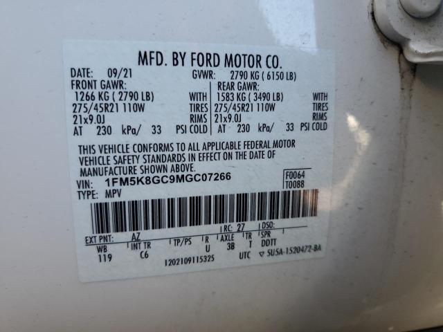 Photo 13 VIN: 1FM5K8GC9MGC07266 - FORD EXPLORER S 