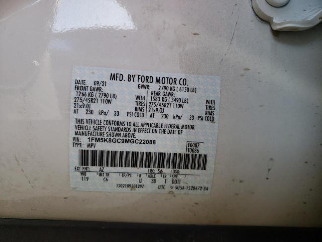 Photo 12 VIN: 1FM5K8GC9MGC22088 - FORD EXPLORER 