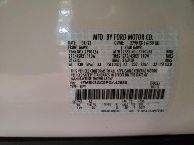 Photo 12 VIN: 1FM5K8GC9PGA42680 - FORD EXPLORER 