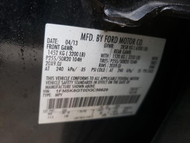 Photo 9 VIN: 1FM5K8GT0DGC56629 - FORD EXPLORER S 