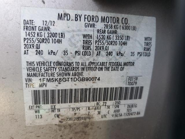 Photo 12 VIN: 1FM5K8GT1DGB90074 - FORD EXPLORER S 